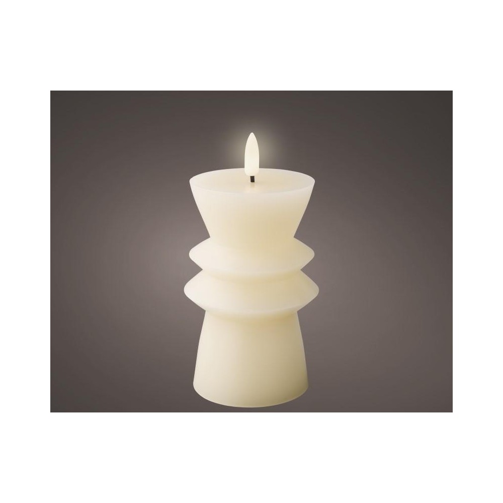 CANDELA LED AVORIO H.14.6XD.7 CM.